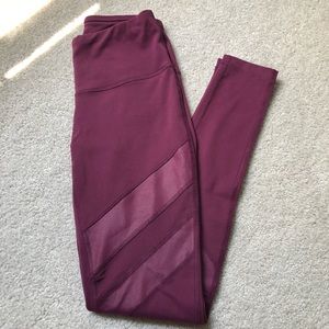Yogalicious Burgandy/Berry Leggings